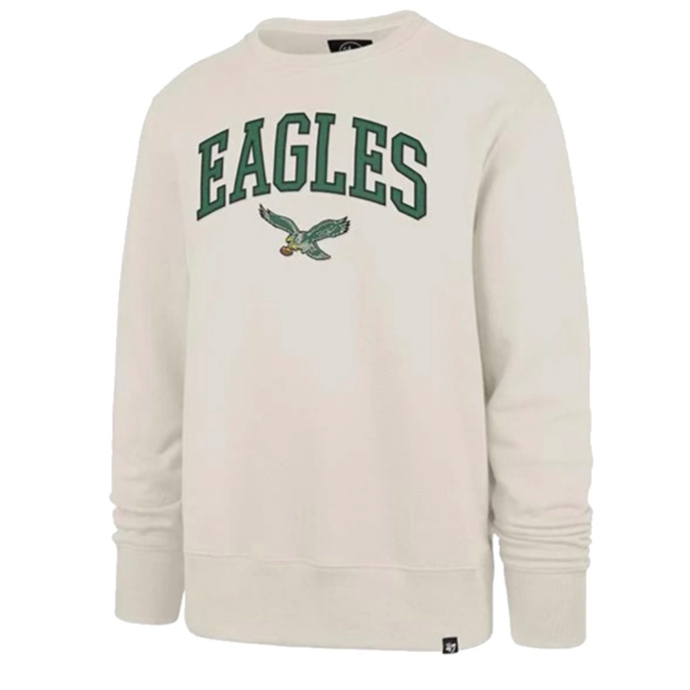 Philadelphia Eagles Crewneck Sweatshirt - Kelly Green Retro Logo
